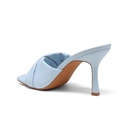 Dream Pairs Women’s High Stilettos Heels Mules Open Square Toe Slip On Comfort Sexy Dress Pumps Sandals Evening Party Prom Dance Shoes Baby Blue Size 7 Sdhs2211W #TOP6