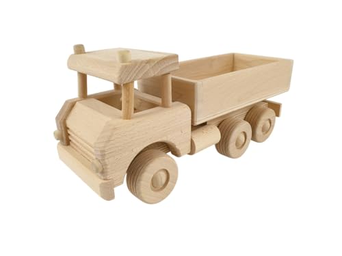 Generisch LKW Dreiachser, Handgefertigt, Naturholz, Spielzeug für Kinder ab 3 Jahren Generisch LKW Dreiachser, Handgefertigt, Naturholz, Spielzeug für Kinder ab 3 Jahren