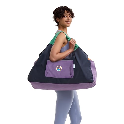 JoYnWell Large Yoga Mat Bag Carrier for men and Women – Stylish Tote with 4 Pockets, Durable Yoga Bolster Fits All your Stuff Light-weight and Easy-to-Carry, 30”