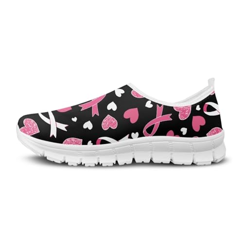 Image of Floral Sneakers for Women Colorful Art Shoes for Women Slip On Casual Work Shoes