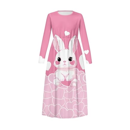 Girls Maxi Dress with Pockets A-Line Swing Casual Dresses for Girls Long Sleeve Dress for Kids 5-14 Years Gifts2