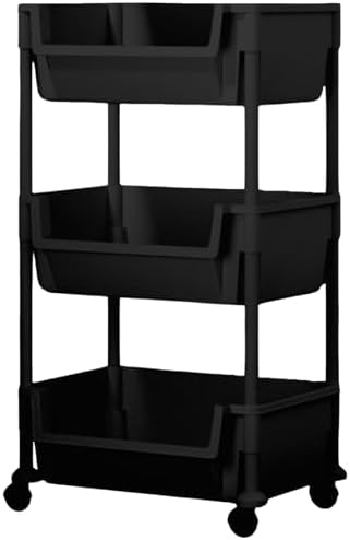 Carrinho Organizador Multiuso 3 Prateleiras com Rodinhas para Coz...