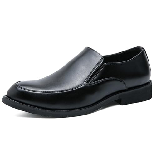 Men's Fashion Classic Dress Shoes Lightweight Wedding Formal Modern Pointed Toe Soft Sole Leather Oxford Shoes