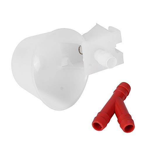 Bird Feeder, 12 PCS Water Cup Bird Automatic Drinking Hanging Cups Poultry Drinking Bowls Cage Birds Feeding Equipments for Cage