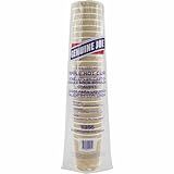 Genuine Joe Ripple Hot Cup, 8oz, 3-Layer Insulation, Brown, 25/Sleeve, 20 Count