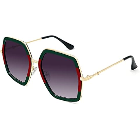 WOWSUN Oversized Big Fashion Sunglasses for Women Irregular Large Shades UV Protection Cover