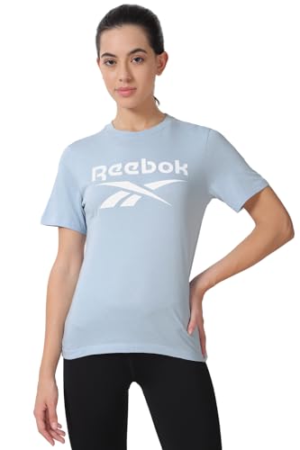 Image of Reebok Women's Letter Print Regular Fit T-Shirt