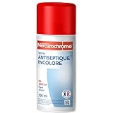Spray Antiseptique Incolore - Nettoie la peau sans douleur, ne pique pas - Assure une parfaite hygiène cutanée - Sans alcool - Incolore - 100 ml