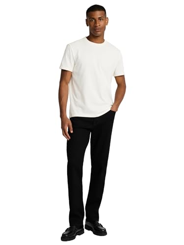 EXPRESS Men’s Straight-Leg Hyper Stretch Jeans – Classic Fit Flex Denim, 5-Pocket, All-Day Comfort