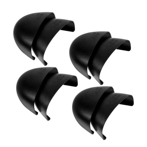 HOLIDYOYO 4 Pairs Anti-smash Safety Toe Cap Steel Toe Boot Covers Protectors Steel Toe Shoe Covers Shoe Toe Covers for Worker Steel Toe Covers for Shoes Women Steel Toe Inserts Black Iron