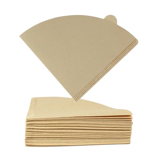 Coffee Filters, Unbleached Disposable Paper Cone Filter, Size 02, for Pour Over and Drip Coffee Maker (2-4 Cup) (40)