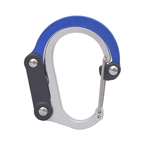 Image of Milageto Carabiner Clip and Hook Multifunctional Keyring Clip Strong Clip Buckle Bag, Purse, Backpack Hanger for Camping Outdoor Activities Travel