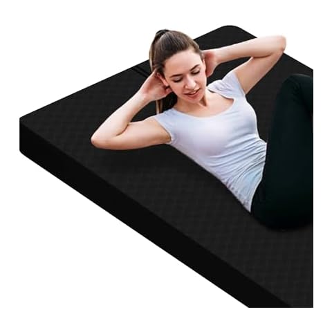 nuveti Large Exercise Mat - 15mm/20mm/30mm Thick Yoga Mat | Workout Mat for Fitness, Yoga, Pilates, Stretching & Floor Exercises for Women & Men with Free Carrying Bag Cover