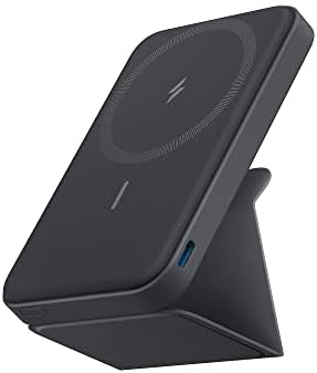 Anker 622 Magnetic Battery (MagGo), 5,000mAh Foldable Magnetic Wireless Portable Charger with Stand and USB-C Port (On The Side), Magsafe-Compatible for iPhone 16/15/14/13 Series