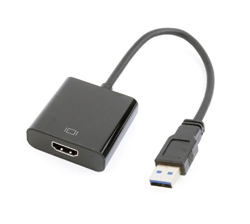 Adaptateur USB vers HDMI Gembird ecran externe 1080p convertisseur video male femelle pour ordinateur
