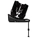 CYBEX Gold Kinder-Autositz Sirona Gi i-Size Plus inkl. Neugeboreneneinlage und Base, Ab ca. 0 bis 4 Jahre, Max. 20 kg, 40 - 105 cm, Moon Black