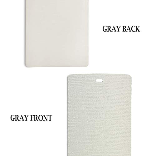 Dalix Chaparral Vertical Blind Slats Replacements Gray 58.5" Window 5 Pack #TOP3