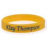 Material: Silicona XiXi Thompson Pulsera de Baloncesto Nº 11 edición de la Firma NBA Ventiladores de Silicona de la joyería Anillo de la Mano (Color : Yellow)