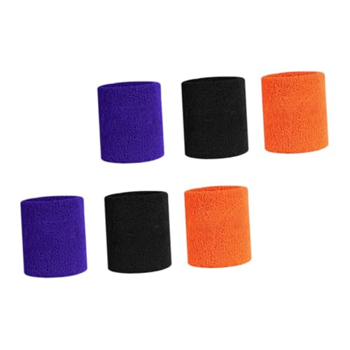Healeved 6pcs Wrist Guard Sweat Wrist Band Sweat Wristband Wrist Protective Straps Wrist Sweatband Tennis Wristband Sports Headband Wristband Durable Wrist Bands High Elastic Latex Silk