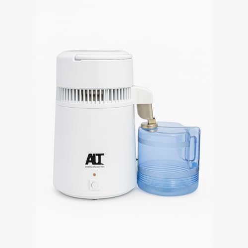 Destilador de Água 4 Litros Portátil Inox 750W Produção 1L/h Purificador para Autoclave Laboratório e Uso Doméstico