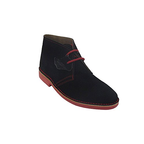 K100PC - Bottes Safari Pointe Italienne combinée Noir - Rouge - Multicolore - Noir / rouge, 44 EU EU