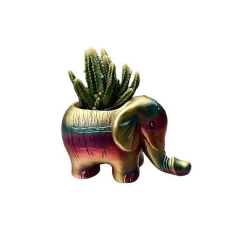 LOGUTIA Elephant Penis Flowerpots with Drain Prank Penis Elephant Flowerpo Plant Fun Penis Flowerpot Evil Elephants Penis Garden Statue Decor Funny Resin Elephants Penis Flowerpot for Mum Dad