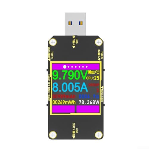 Probador USB multifunción para análisis preciso de corriente y voltaje de carga (probador)