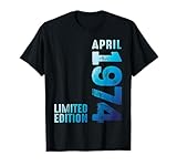 Birth Since Month April 1974 Retro Vintage Year