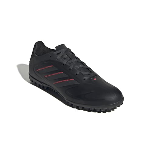 adidas Mixte Copa Pure III Club Turf Football Boots Chaussures, Core Black/Carbon/Lucid Red, 43 1/3 EU