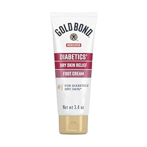 Gold Bond Medicated Diabetics’ Dry Skin Relief Foot Cream, 3.4 oz., Skin Protectant
