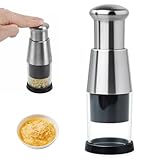 Knoblauchschneider Garlic Press Knoblauch Zerkleinerer – 2-in-1 Küchentool Mit Edelstahlklingen, Ergonomischer Griff, Spülmaschinenfest, Leicht Zu Reinigen, Ideal Für Familien, Spart Zeit