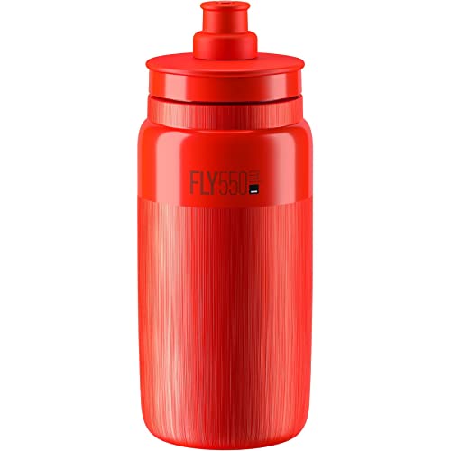 Image of Elite Fly Lightweight Cycling Bottle - Red (550ml)