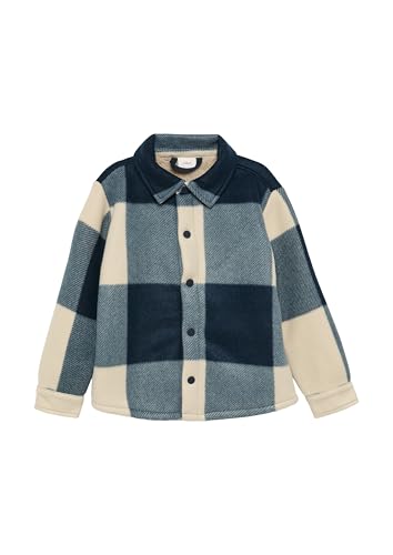 Overshirt à carreaux garçon veste chemise d'automne en coton à manches longues