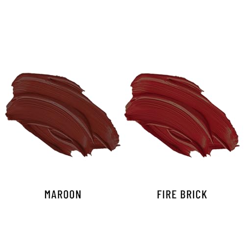 Image of Seven Seas Lips & Cheek Tint Combo Pack of 2 | Matte Natural Blush for Women | Lip Tint with Vitamin E | Nourishing Cheek Tint (Maroon, Fire Brick)