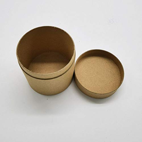 Image of WENPACK 12Pack Paperboard Tube with Lid Round Can Canister Cardboard Box Container (2.44 inch D*2.36 inch H, Kraft)
