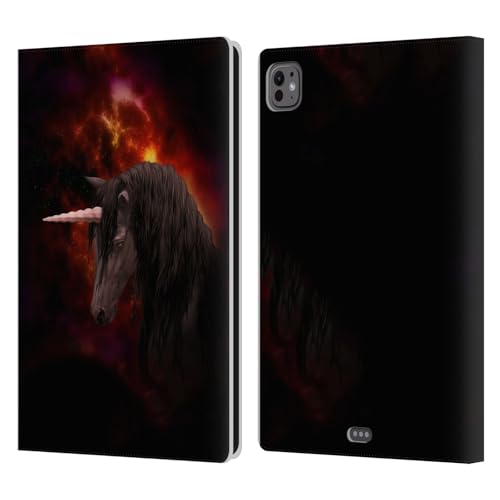 Étui cuir iPad Pro 11 M4/M5 antichoc Simone Gatterwe Art Céleste Noir