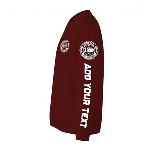 Custom Mens Sweatshirt Customizable Crewneck Sweatshirt Personalized Logo Photo Text Long Sleeve Shirt Custom Gifts3