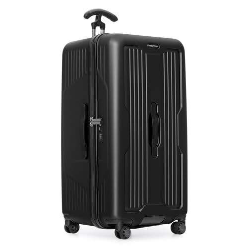 Image of Traveler's Choice Ultimax II Ultimax II Polycarbonate Hardside Luggage with Spinner Wheels, Matte Black, 31-Inch Large Trunk, Ultimax II Polycarbonate Hardside Luggage With Spinner Wheels