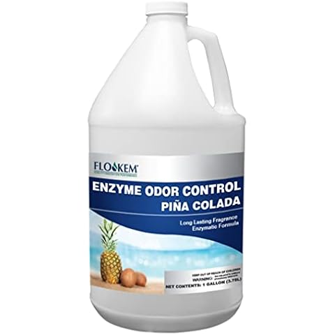 Flo-Kem 11192 Enzyme Odor Control Eliminates Food, Pet and Smoke Odors, 1 gallon Cover