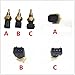 Car Thermostats for Geely Lc Gx2 Panda Car Black Gold Temperature Control Switch Water Temperature Sensor Thermostat(A)