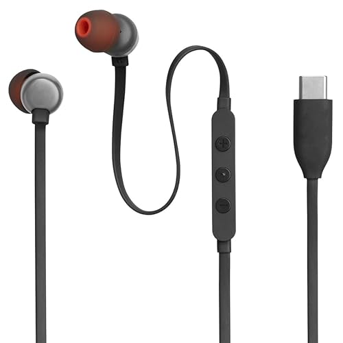Image of Original Type C Earphones for JBL Tune 310 C | Music & Calls | Hi-Fi Audio | USB-C Wired | Daily Use | Black