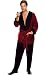 Secret Wishes Men's Playboy Hugh Hefner Smoking Jacket Costume, Burgundy, Standard