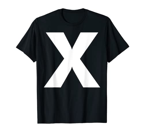 Carnaval de Halloween Carnaval Letra X Letra de Letra Camiseta