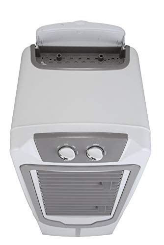 Image of USHA Aerostyle Tower Electronic Air Cooler, Honeycomb Pads, Ice Chamber, Humidity Control, Closeable Louvers, White (50 Liter Manual)