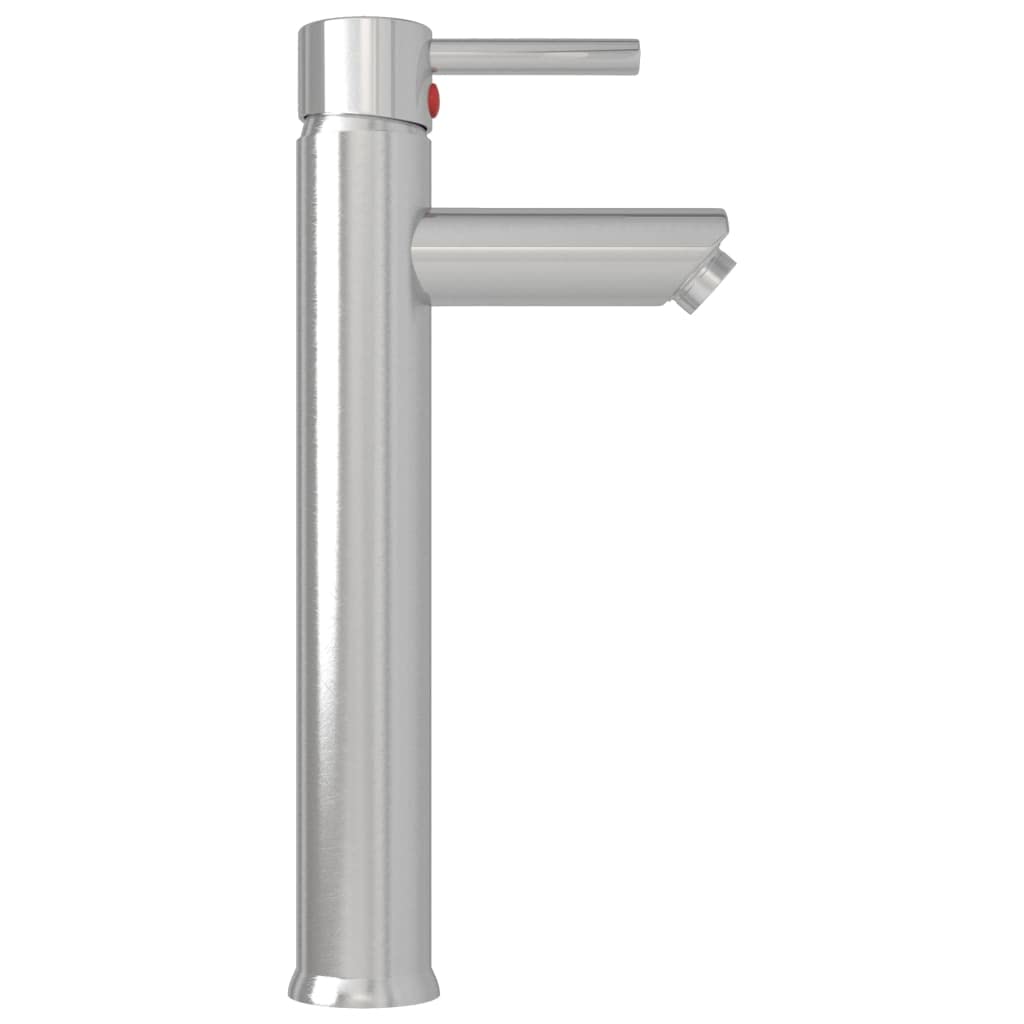 SKM Badezimmer Mischbatterie Silbern 12x30 cm,Heimwerkerbedarf, Sanitärbedarf, Sanitärkeramik & Armaturen, Armaturen,Silber,0.97KG,149091