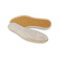 Pedag Pascha Kids | Genuine Sheepskin Shearling Insole | Handmade in Germany | Natural Cork Insulation | Perfect for Warmth & Comfort | 1 Pair | Women US 4/ EU 34