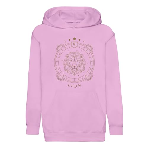 Sweat à capuche enfant lion astrologie zodiaque astres constellation tarot premium