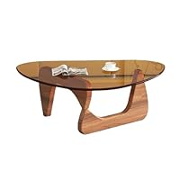 Amazon.co.jp: ガラス センターテーブル、丸 リビングテーブル