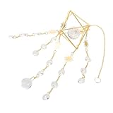 Lámparas colgantes: colgante de cristal transparente, brinda muchas para su decoración, buena dureza, no se raya fácilmente, accesorios de decoración del hogar