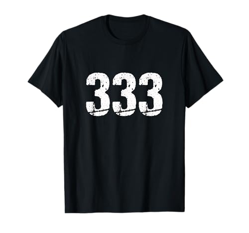 333 Numerology Spiritual Personal Number 333 Angel Number T-Shirt